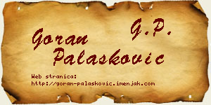 Goran Palasković vizit kartica
